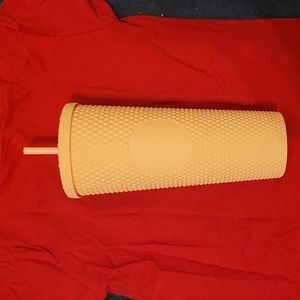 Never used Light pink matte Starbucks studded tumbler